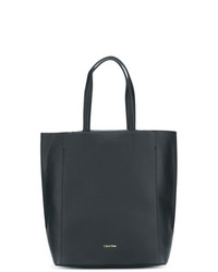 Sac fourre-tout en cuir noir Calvin Klein Jeans