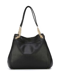 Sac fourre-tout en cuir noir Coach