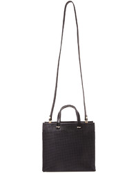 Sac fourre-tout en cuir noir Clare Vivier