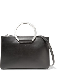 Sac fourre-tout en cuir noir The Row