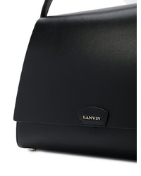 Sac fourre-tout en cuir noir Lanvin