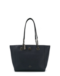 Sac fourre-tout en cuir noir Coach