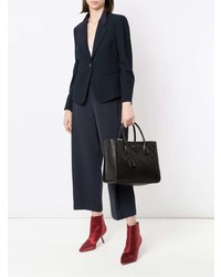 Sac fourre-tout en cuir noir Prada