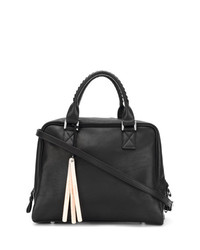 Sac fourre-tout en cuir noir Cornelian Taurus By Daisuke Iwanaga