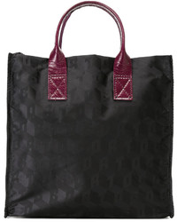 Sac fourre-tout en cuir noir Corto Moltedo