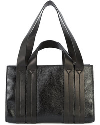 Sac fourre-tout en cuir noir Corto Moltedo