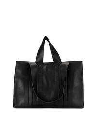 Sac fourre-tout en cuir noir Corto Moltedo