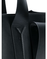 Sac fourre-tout en cuir noir Corto Moltedo