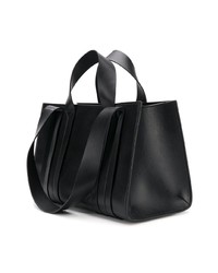 Sac fourre-tout en cuir noir Corto Moltedo