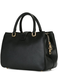 Sac fourre-tout en cuir noir Dolce & Gabbana