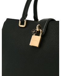 Sac fourre-tout en cuir noir Dolce & Gabbana