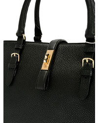 Sac fourre-tout en cuir noir Bally