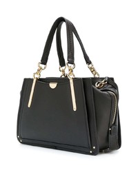 Sac fourre-tout en cuir noir Coach