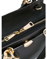 Sac fourre-tout en cuir noir Coach