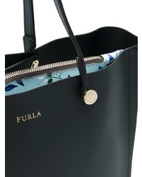 Sac fourre-tout en cuir noir Furla