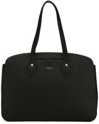 Sac fourre-tout en cuir noir Furla