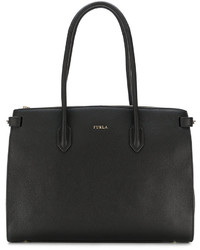 Sac fourre-tout en cuir noir Furla