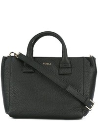 Sac fourre-tout en cuir noir Furla