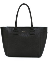 Sac fourre-tout en cuir noir Furla