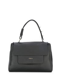 Sac fourre-tout en cuir noir Furla