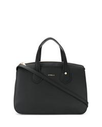 Sac fourre-tout en cuir noir Furla