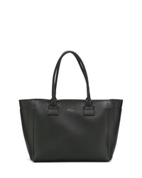 Sac fourre-tout en cuir noir Furla