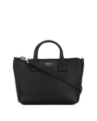 Sac fourre-tout en cuir noir Furla