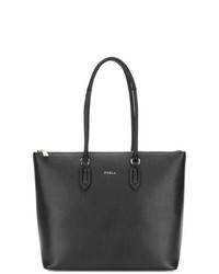 Sac fourre-tout en cuir noir Furla