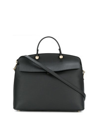 Sac fourre-tout en cuir noir Furla