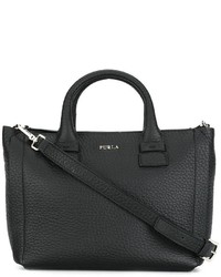 Sac fourre-tout en cuir noir Furla