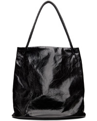 Sac fourre-tout en cuir noir Gabriela Coll Garments