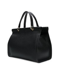 Sac fourre-tout en cuir noir Salvatore Ferragamo