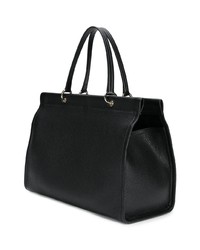 Sac fourre-tout en cuir noir Salvatore Ferragamo