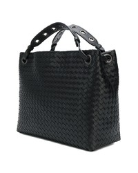 Sac fourre-tout en cuir noir Bottega Veneta