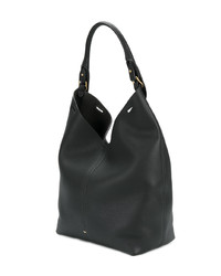 Sac fourre-tout en cuir noir Anya Hindmarch