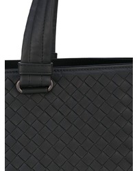 Sac fourre-tout en cuir noir Bottega Veneta