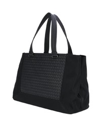 Sac fourre-tout en cuir noir Bottega Veneta