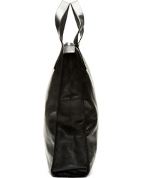 Sac fourre-tout en cuir noir