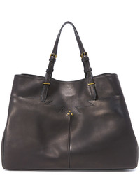 Sac fourre-tout en cuir noir Jerome Dreyfuss