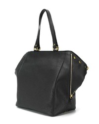 Sac fourre-tout en cuir noir Jerome Dreyfuss