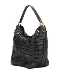 Sac fourre-tout en cuir noir Jerome Dreyfuss