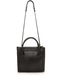 Sac fourre-tout en cuir noir Loeffler Randall