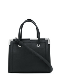 Sac fourre-tout en cuir noir Karl Lagerfeld