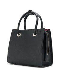 Sac fourre-tout en cuir noir Karl Lagerfeld