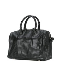 Sac fourre-tout en cuir noir Cornelian Taurus By Daisuke Iwanaga