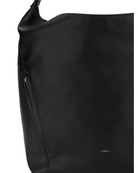 Sac fourre-tout en cuir noir Furla