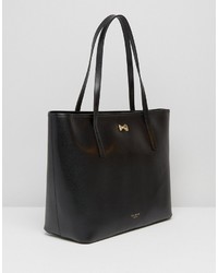 Sac fourre-tout en cuir noir Ted Baker