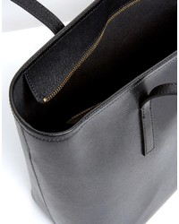 Sac fourre-tout en cuir noir Ted Baker