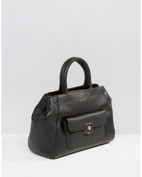 Sac fourre-tout en cuir noir Modalu