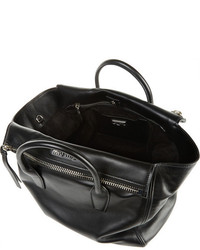 Sac fourre-tout en cuir noir Miu Miu